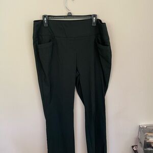 Green and black Women's Pants